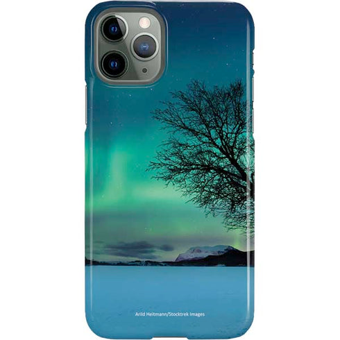 StockTrek Aurora Borealis over a lake in Norway iPhone Cases